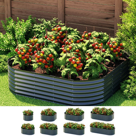 Green Fingers Garden Bed 9 In 1 Modular Planter Box Raised Container Galvanised Home & Garden Kings Warehouse 