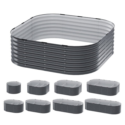Green Fingers Garden Bed 9 In 1 Modular Planter Box Raised Container Galvanised Home & Garden Kings Warehouse 