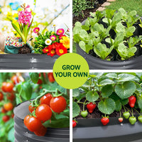 Green Fingers Garden Bed 90X45cm Planter Box Raised Container Galvanised Steel Home & Garden Kings Warehouse 