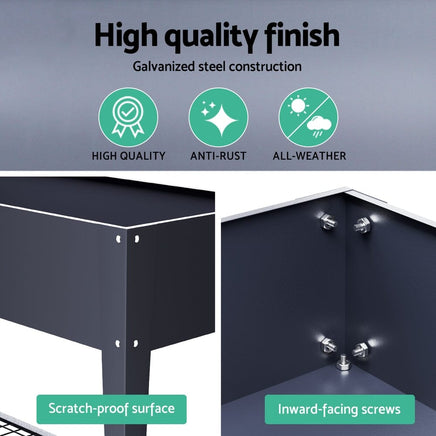 Green Fingers Garden Bed Elevated 100X40X80cm Planter Box Raised Container Herb Home & Garden Kings Warehouse 