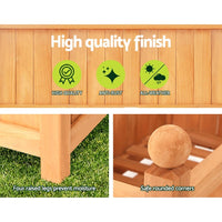 Green Fingers Garden Bed Wooden 64x35x115cm Planter Raised Box Container Trellis Home & Garden Kings Warehouse 