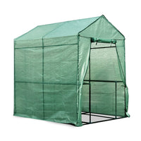 Green Fingers Greenhouse 1.2x1.9x1.9M Walk in Green House Tunnel Plant Garden Shed 4 Shelves Home & Garden Kings Warehouse 