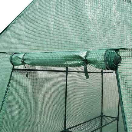 Green Fingers Greenhouse 1.2x1.9x1.9M Walk in Green House Tunnel Plant Garden Shed 4 Shelves Home & Garden Kings Warehouse 