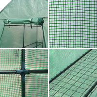 Green Fingers Greenhouse 1.2x1.9x1.9M Walk in Green House Tunnel Plant Garden Shed 4 Shelves Home & Garden Kings Warehouse 