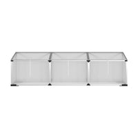 Green Fingers Greenhouse 180x50x50CM Cold Frame Plant Grow Aluminium Polycarbonate Green House Home & Garden Kings Warehouse 