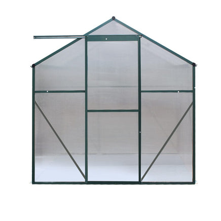 Green Fingers Greenhouse 1.9x1.9x1.83M Aluminium Polycarbonate Green House Garden Shed Home & Garden Kings Warehouse 