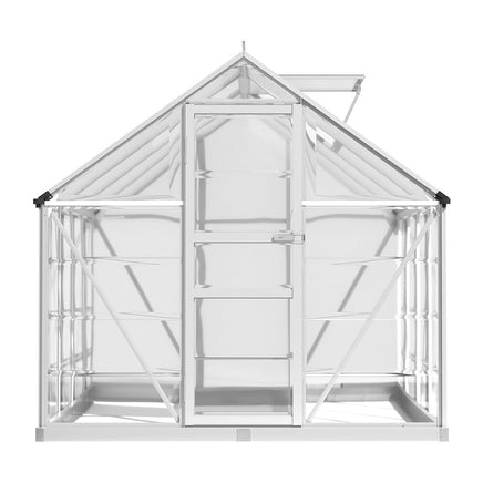 Green Fingers Greenhouse 2.48x1.89x2M Aluminium Polycarbonate Green House Garden Shed Home & Garden Kings Warehouse 