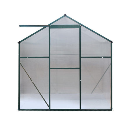 Green Fingers Greenhouse 2.52x1.9x1.83M Aluminium Polycarbonate Green House Garden Shed Home & Garden Kings Warehouse 