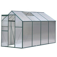 Green Fingers Greenhouse 2.52x1.9x1.83M Aluminium Polycarbonate Green House Garden Shed Home & Garden Kings Warehouse 
