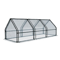 Green Fingers Greenhouse 2.7x0.9x0.9M Mini Green House Raised Garden Bed Planter Box Home & Garden Kings Warehouse 