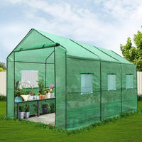 Green Fingers Greenhouse 3.5x2x2M Walk in Green House Tunnel Plant Garden Shed