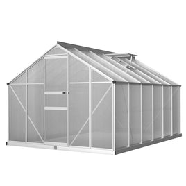 Green Fingers Greenhouse 3.6x2.5x1.95M Aluminium Polycarbonate Green House Garden Shed Home & Garden Kings Warehouse