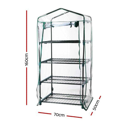 Green Fingers Greenhouse 4 Tiers Mini Green House Garden Bed Planter Box 1.6x0.7x0.5M Home & Garden Kings Warehouse 