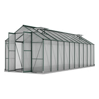 Green Fingers Greenhouse 6.3x2.44x2.1M Aluminium Polycarbonate Green House Garden Shed Home & Garden Kings Warehouse 