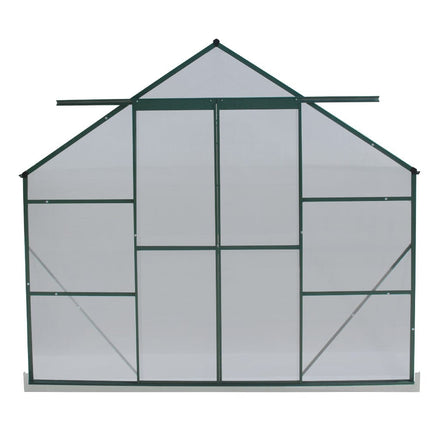 Green Fingers Greenhouse 6.3x2.44x2.1M Aluminium Polycarbonate Green House Garden Shed Home & Garden Kings Warehouse 