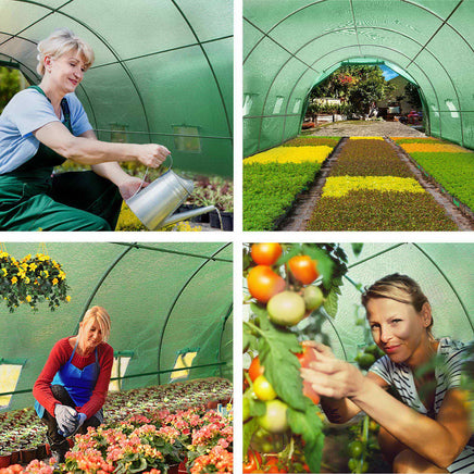 Green Fingers Greenhouse 6x3x2M Walk in Green House Tunnel Plant Garden Shed Dome Home & Garden Kings Warehouse 