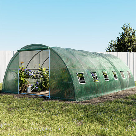 Green Fingers Greenhouse 6x4x2M Walk in Green House Tunnel Plant Garden Shed Dome Home & Garden Kings Warehouse 