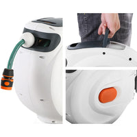 Green Fingers Water Hose Reel 20M Retractable Garden Spray Gun Auto Rewind Home & Garden Kings Warehouse 