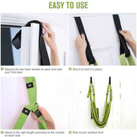 Green Fitness Yoga Strap Band Waist Trainer Leg Door Swing Adjustable Ballet Dancer Kings Warehouse 