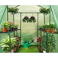 Greenfingers Greenhouse 1.2x1.9x1.9M Walk in Green House Tunnel Plant Garden Shed 4 Shelves Home & Garden Kings Warehouse 