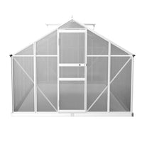 Greenfingers Greenhouse Aluminium Green House Polycarbonate Garden Shed 4.2x2.5M Green Houses Kings Warehouse 