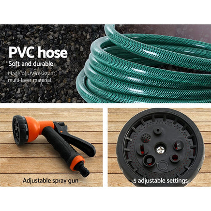 Greenfingers Water Hose Reel 20M Retractable Garden Spray Gun Auto Rewind Home & Garden Kings Warehouse 