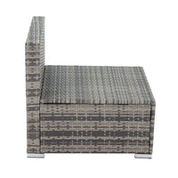 Grey Armless Outdoor Sofa Set Furniture Kings Warehouse 