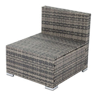 Grey Armless Outdoor Sofa Set Furniture Kings Warehouse 