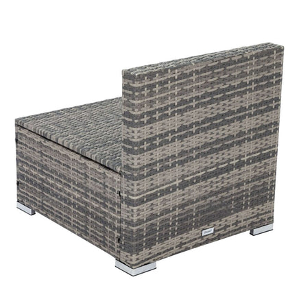 Grey Armless Outdoor Sofa Set Furniture Kings Warehouse 