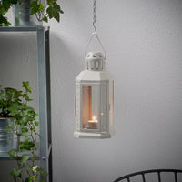 Grey Metal Miners Lantern Summer Wedding Home Party Room Balconey Deck Decoration 21cm Tealight Candle Kings Warehouse 