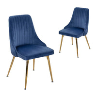 Grey Rectangular Dining Table with 4x Blue Velvet Chairs Kings Warehouse 