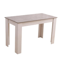 Grey Rectangular Dining Table with 4x Blue Velvet Chairs Kings Warehouse 