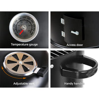 Grillz BBQ Grill 3-In-1 Charcoal Smoker Home & Garden Kings Warehouse 