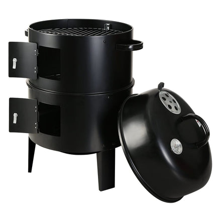Grillz BBQ Grill 3-In-1 Charcoal Smoker Home & Garden Kings Warehouse 