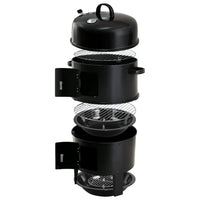 Grillz BBQ Grill 3-In-1 Charcoal Smoker Home & Garden Kings Warehouse 