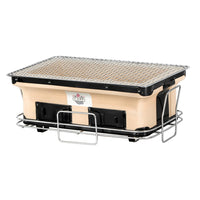 Grillz Ceramic BBQ Grill Smoker Hibachi Japanese Tabletop Charcoal Barbecue Kings Warehouse 