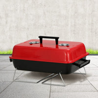 Grillz Charcoal BBQ Portable Grill Camping Barbecue Outdoor Cooking Smoker Kings Warehouse 