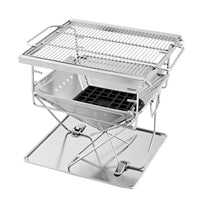 Grillz Fire Pit BBQ Grill with Carry Bag Camping Home & Garden Kings Warehouse 