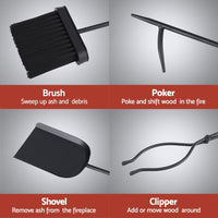 Grillz Fire Pit Tool Set 5 PCS Home & Garden Kings Warehouse 