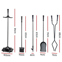 Grillz Fire Pit Tool Set 5 PCS Home & Garden Kings Warehouse 