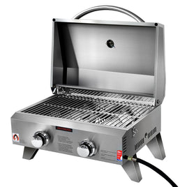 Grillz Portable 2 Burner Gas BBQ Sausage Sizzle Savings Kings Warehouse 