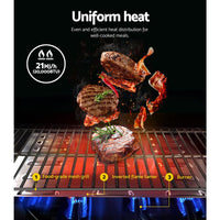 Grillz Portable Gas BBQ Grill 2 Burners with 2 Plates Home & Garden Kings Warehouse 