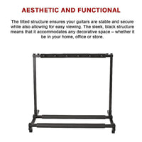 Guitar Stand 5 Holder Guitar Folding Stand Rack Band Stage Bass Acoustic Guitar Audio & Video Kings Warehouse 