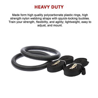 Gymnastic Rings – Adjustable Exercise Training Rings for Home & CrossFit Workouts Sports & Fitness Kings Warehouse 