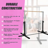 Gymnastics Training Bar Kids Adjustable Horizontal Kip Fitness Gym Equipment Sports & Fitness Kings Warehouse 