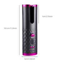 Hair Curler LCD Ceramic Cordless Auto Rotating Wireless Waver Curling Iron Salon Home & Garden Kings Warehouse 