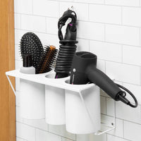 Hair Dryer Holder Care Tool Organizer for Bath Supplies Accessories (White) Kings Warehouse 