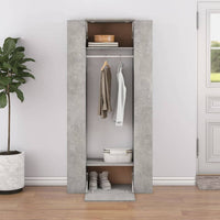 Hallway Cabinets 2 pcs Concrete Grey Engineered Wood