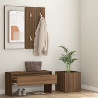 Hallway Furniture Set Brown Oak Engineered Wood living room Kings Warehouse 