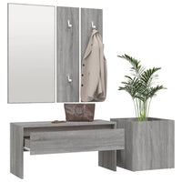 Hallway Furniture Set Grey Sonoma Engineered Wood living room Kings Warehouse 